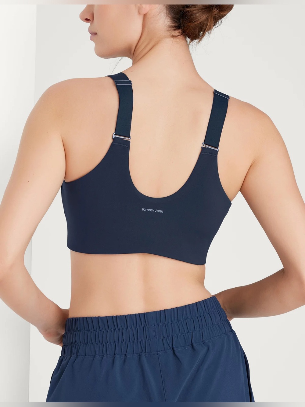 Tommy John Sports Bra Medium Impact Adjustable Size Small Dress Blues - Picture 3 of 8